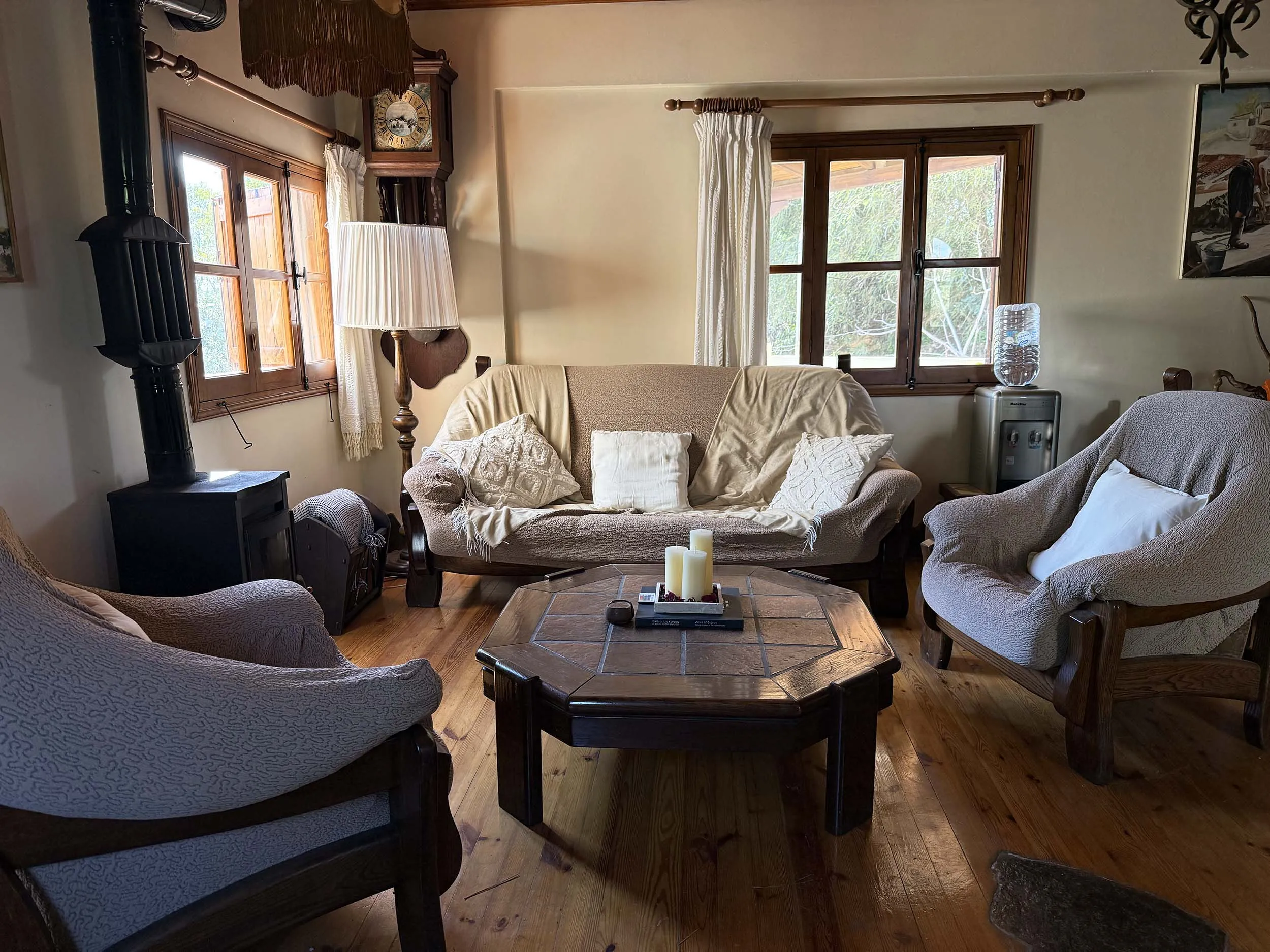 Cottage interior with natural light